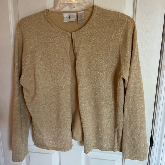 Women’s XL gold shimmery top - Picture 3 of 8